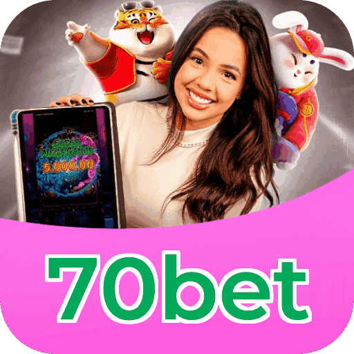 Fluxo de download do app 70bet — referência visual